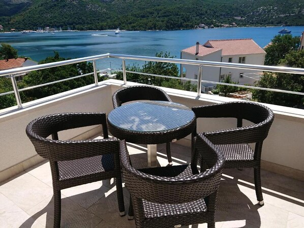 Apartment, 2 Bedrooms, Terrace, Sea View | View from room - Sea Apartments Slano (Dubrovacko Primorje)