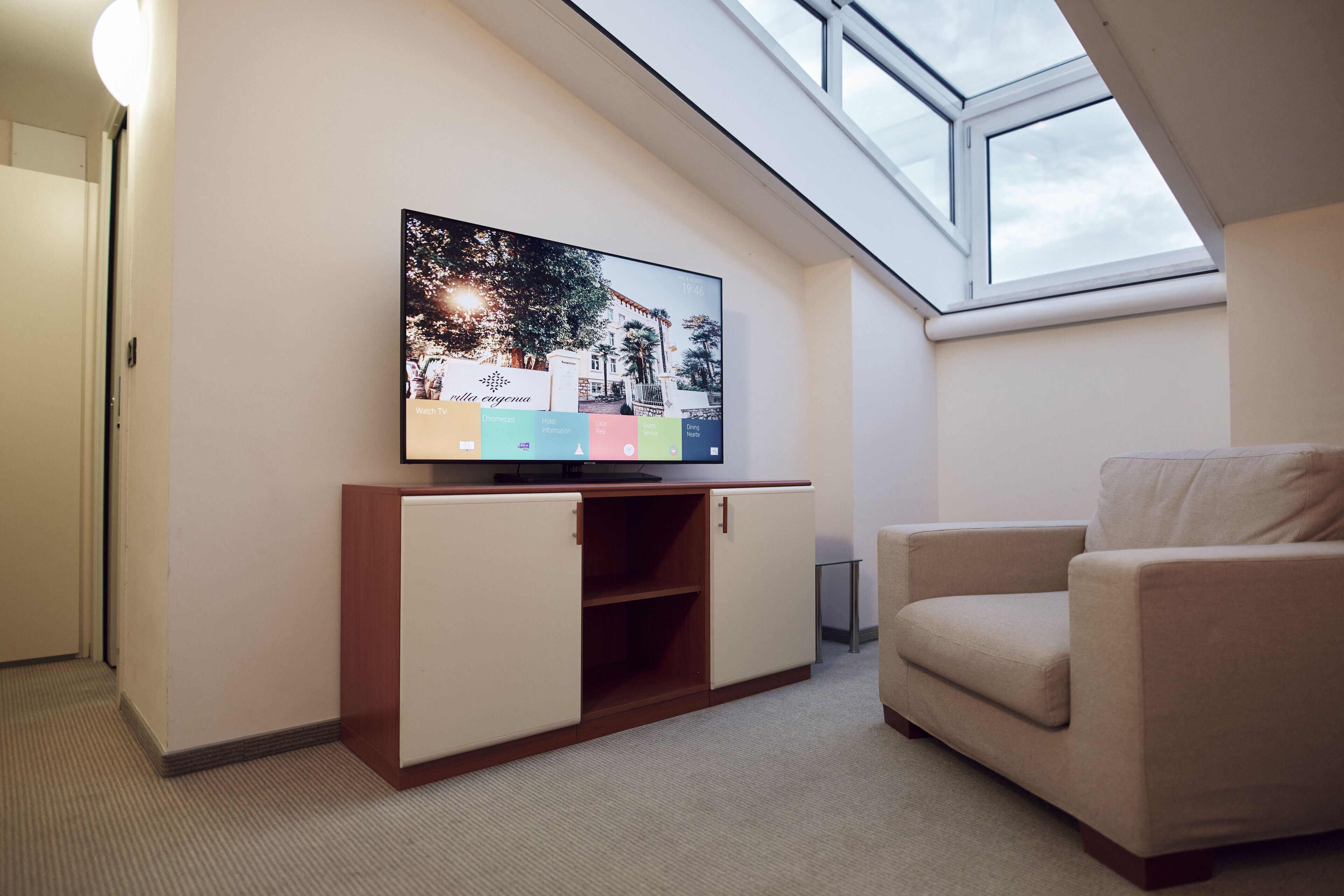 standard double room, partial sea view | view from room