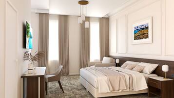 Chambre Double Luxe | Literie de qualité supérieure, minibar, coffres-forts dans les chambres