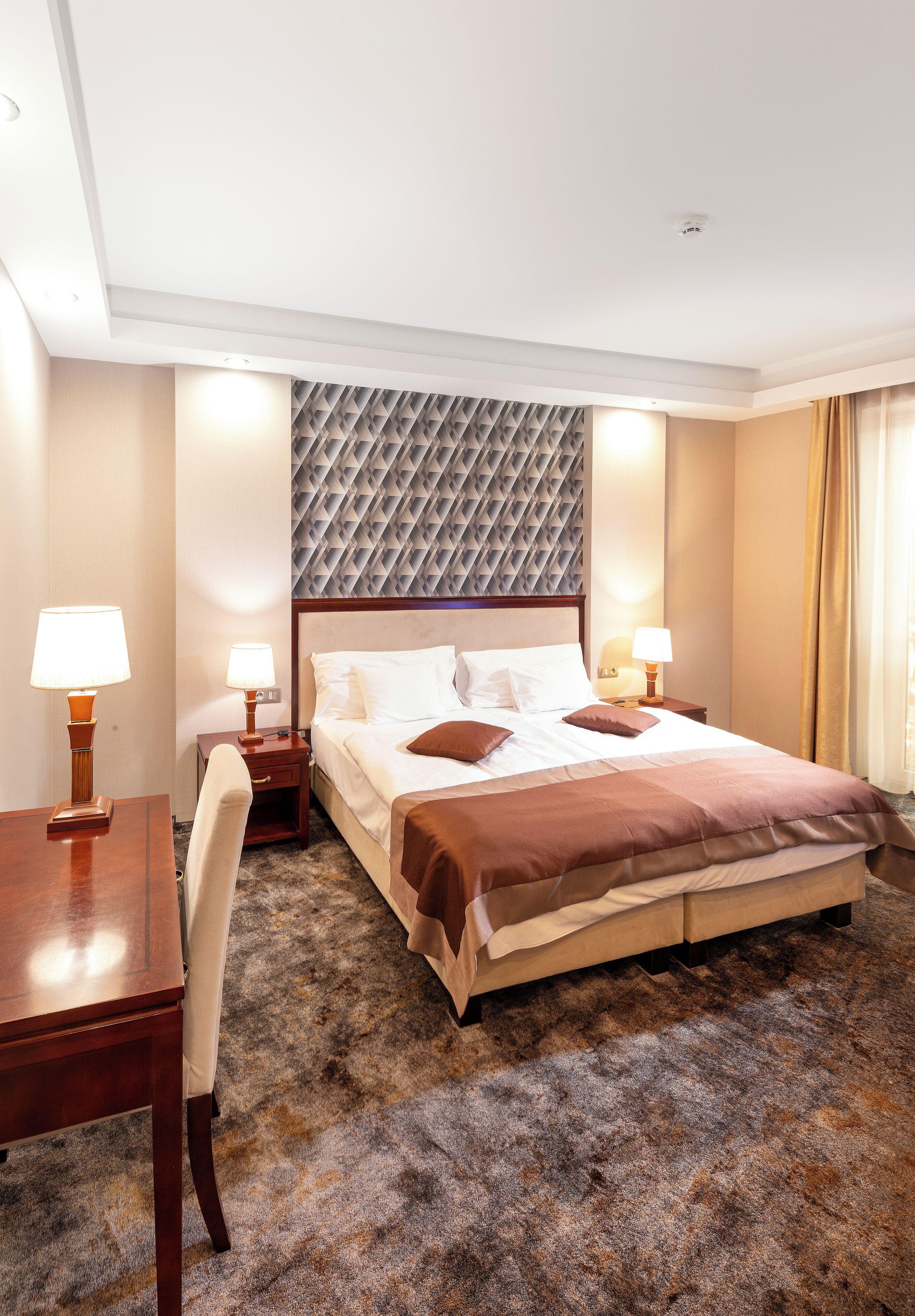 standard double room | hypo-allergenic bedding, down duvets, minibar, in-room safe