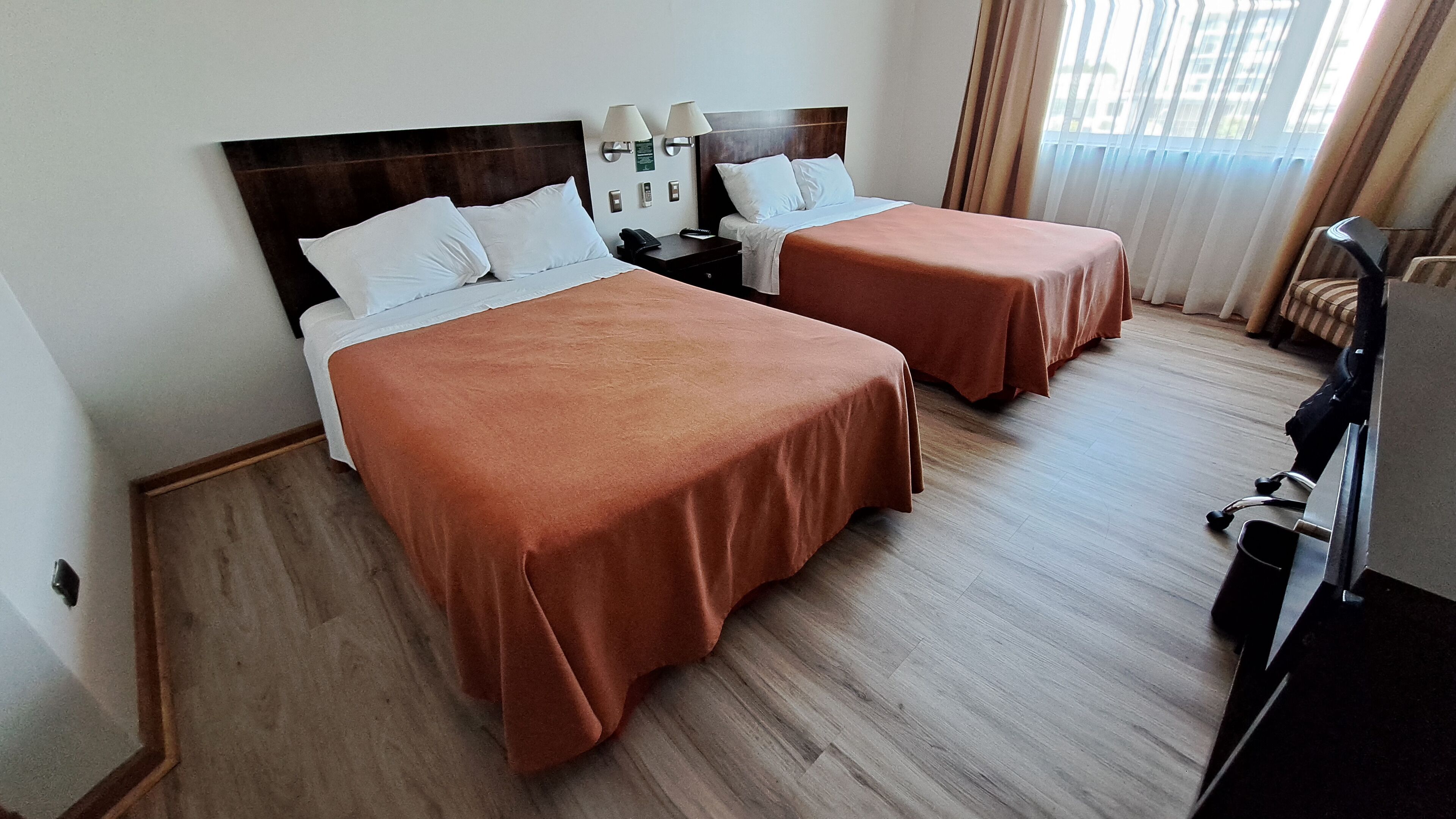 standard double room, 2 double beds | minibar, in-room safe, desk, free wifi