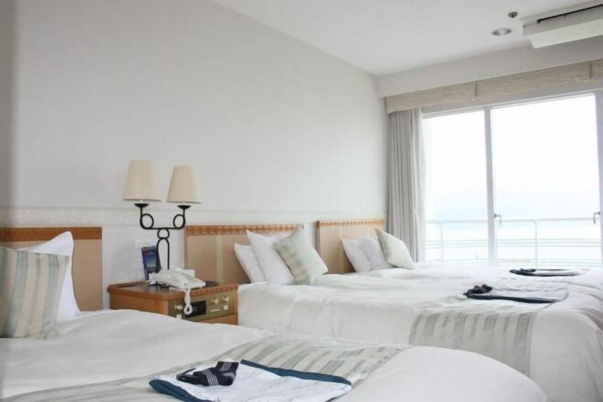 Een bureau, een strijkplank/strijkijzer, gratis wifi, een wekker