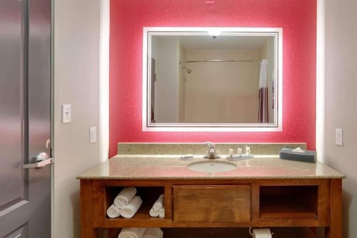 Baño | Tina con regadera, amenidades de baño gratuitas, secadora de cabello