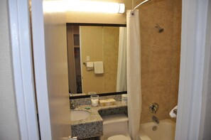 Free toiletries, hair dryer, towels