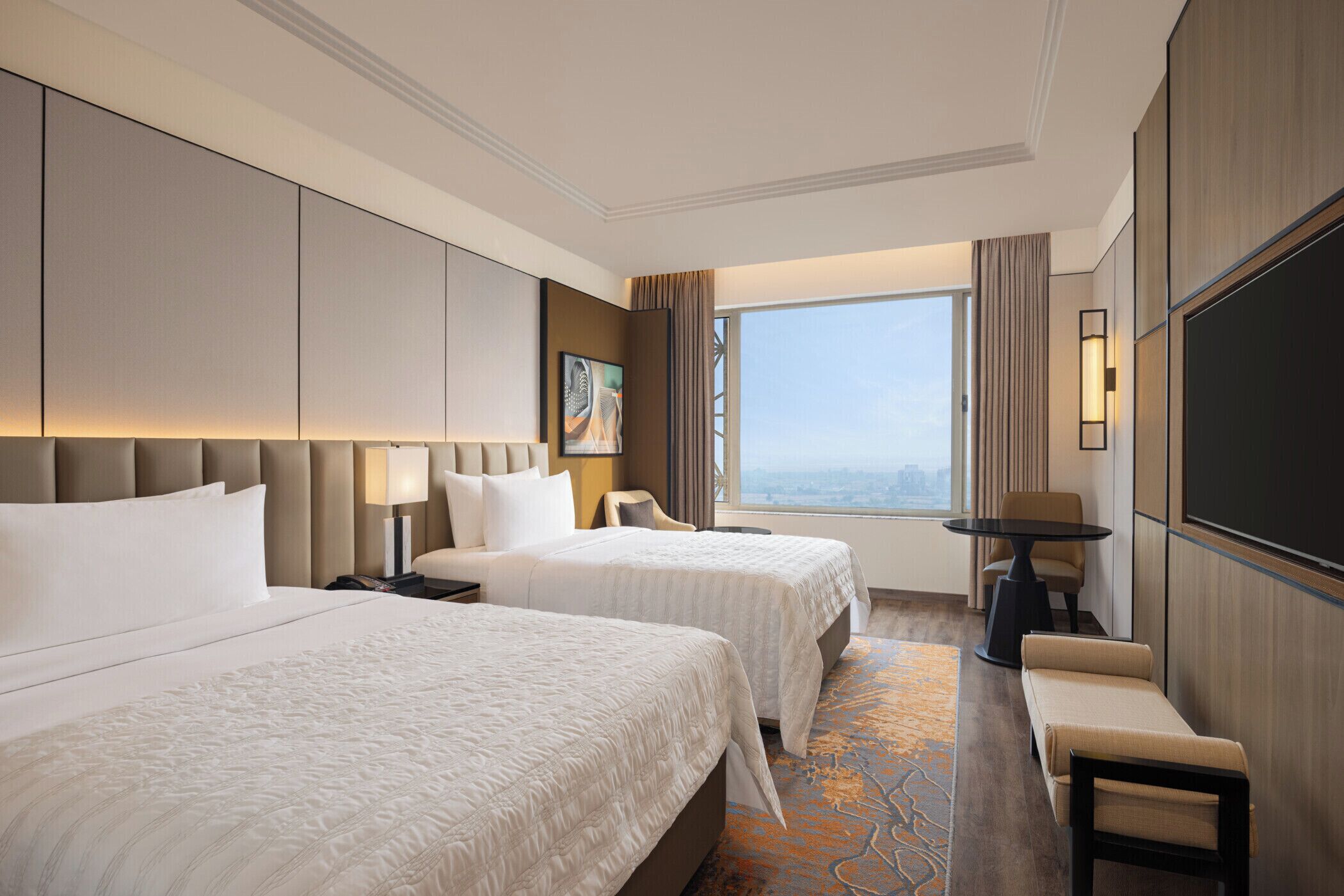 Premium bedding, minibar, in-room safe, desk