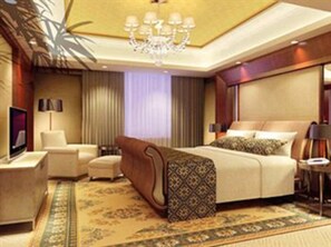 Superior Room | Minibar, in-room safe, desk, blackout drapes - Sheng Du International Hotel (Jining)