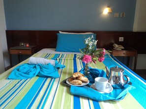Free minibar items, laptop workspace, blackout curtains, free WiFi