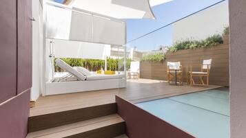 Deluxe tweepersoonskamer, terras | Terras