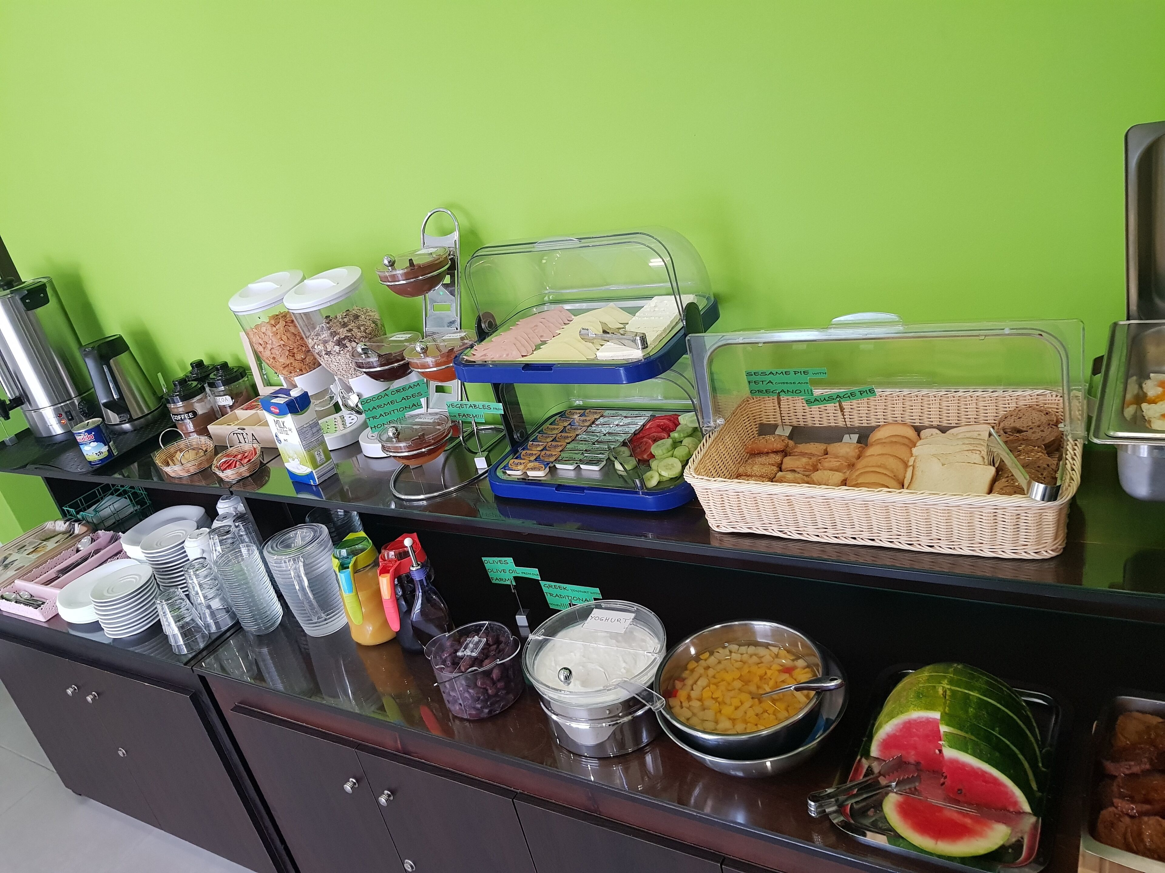 daily buffet breakfast (eur 9 per person)