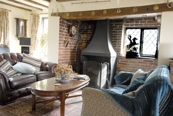 Flat-screen TV, DVD player