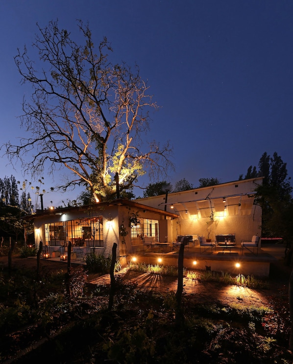 Front of property - evening/night
