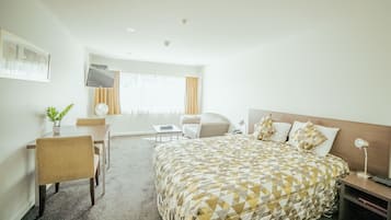 Premium bedding, in-room safe, desk, soundproofing