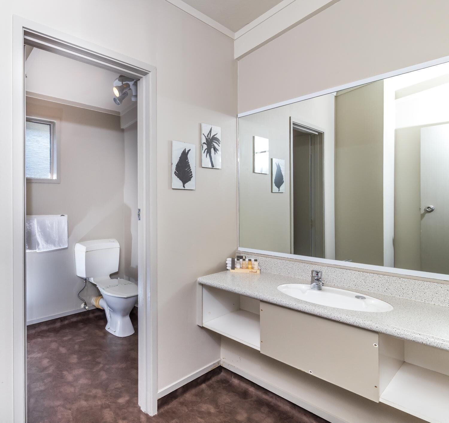 Free toiletries, hair dryer, towels, soap