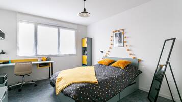 Studio Supérieur, 1 grand lit et 1 canapé lit | Rideaux occultants, chambres insonorisées, fer et planche à repasser