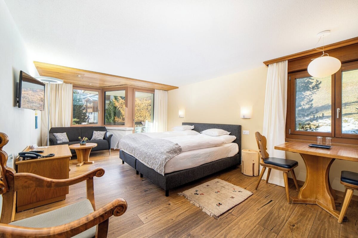 1 habitación y ropa de cama de alta calidad