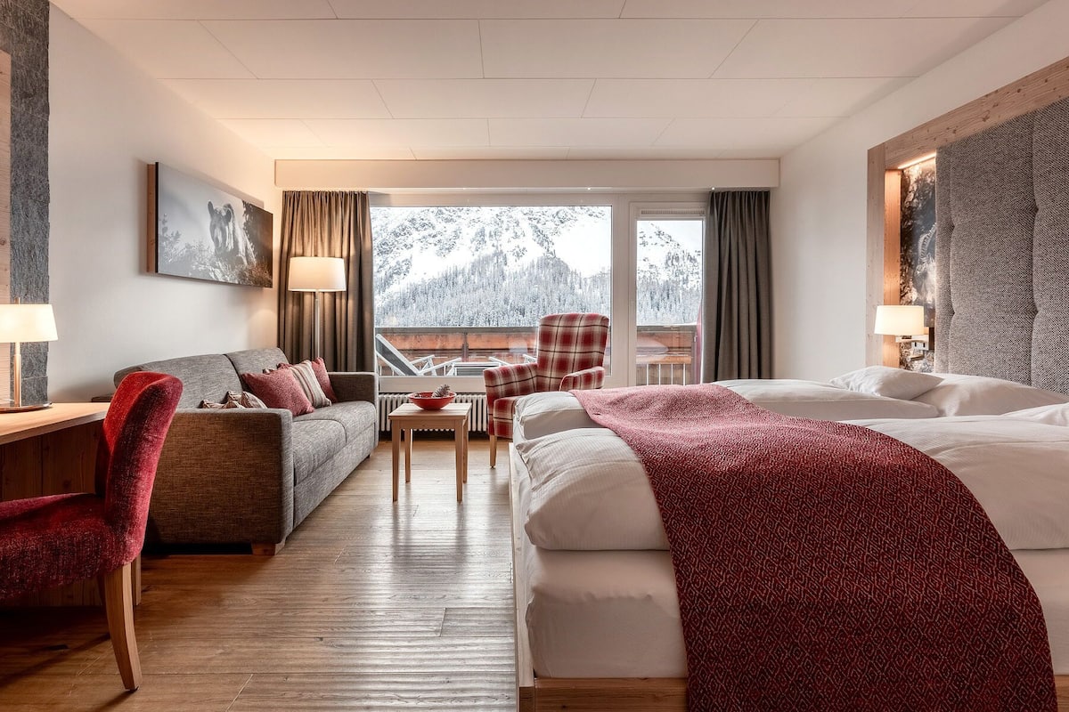 Deluxe kamer | 1 slaapkamer, hypoallergeen beddengoed, een minibar