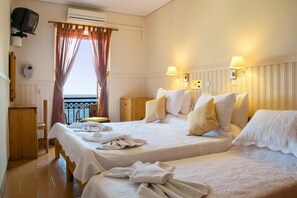 Standard Triple Room, 1 Bedroom, Sea View | Beach/ocean view