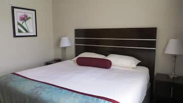 Desk, iron/ironing board, free WiFi, bed sheets