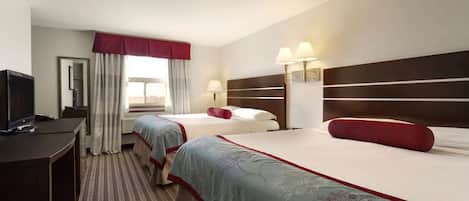 Skrivebord, strykejern/-brett, wi-fi (inkludert) og sengetøy