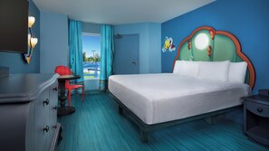 In-room safe, desk, laptop workspace, blackout curtains - Disney's Art Of Animation Resort (Lake Buena Vista)