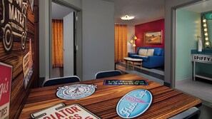 In-room safe, desk, laptop workspace, blackout curtains - Disney's Art Of Animation Resort (Lake Buena Vista)