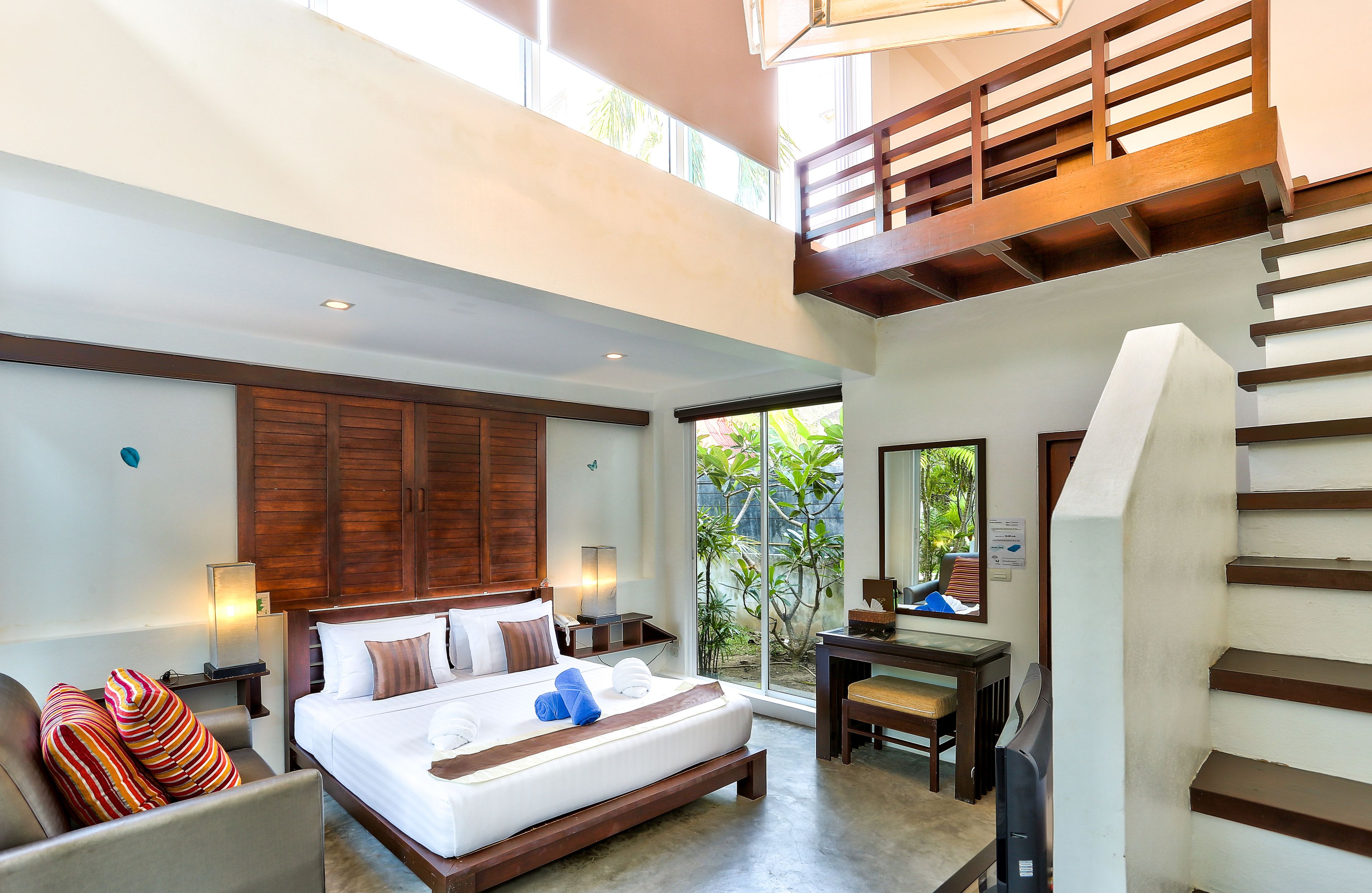 Garden View Room | Zimmersafe, individuell eingerichtet, kostenloses WLAN, Bettwäsche