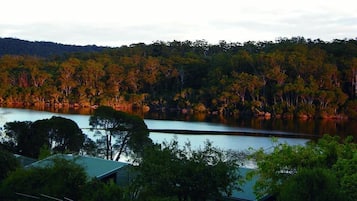 Vue depuis lâhĂ©bergement