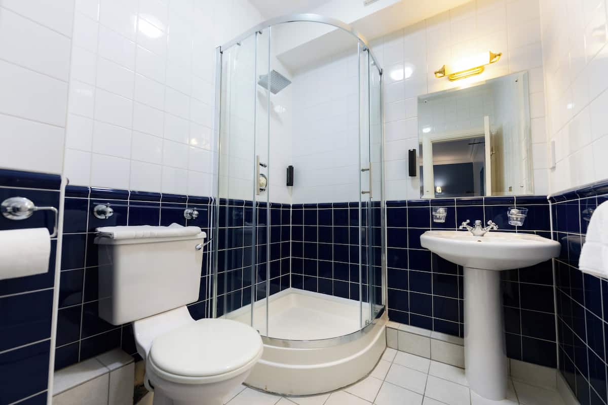 standard room, 1 double bed | bathroom | hair dryer, towels