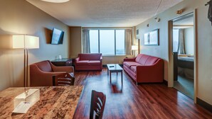 Suite, 1 Bedroom | Living area | Flat-screen TV - Atlantic Palace Suites - Extra Holidays (Atlantic City)
