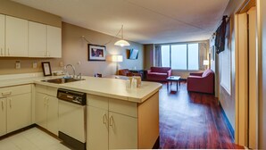 Suite, 1 Bedroom | Iron/ironing board, free WiFi, bed sheets - Atlantic Palace Suites - Extra Holidays (Atlantic City)