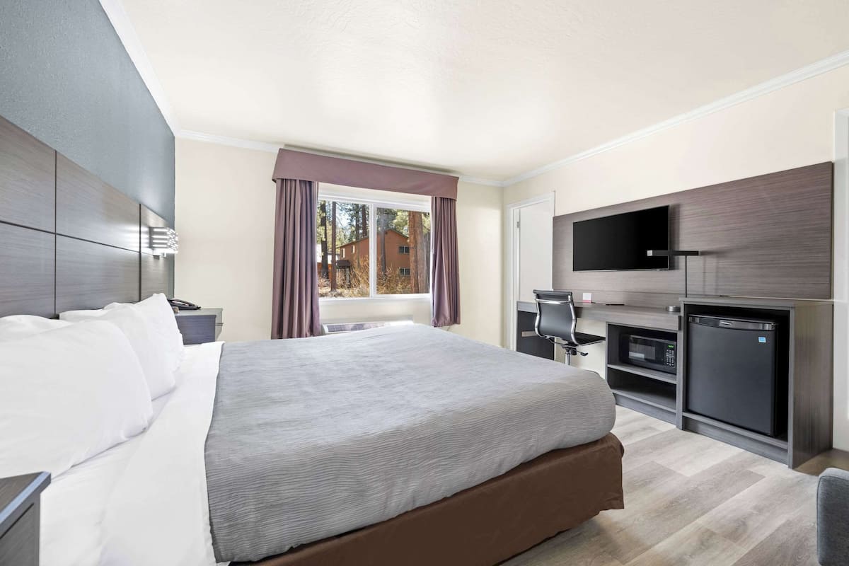 Chambre, 1 trĂšs grand lit, non-fumeur | Rideaux dâobscurcissement, fer et planche Ă repasser, literie fournie