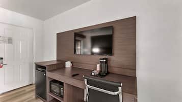 Blackout curtains, iron/ironing board, bed sheets