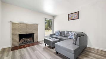 Room, 2 Double Beds, Non Smoking (Efficiency) | Blackout drapes, iron/ironing board, bed sheets