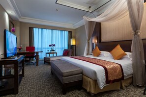 In-room safe, desk, blackout curtains, iron/ironing board - Ramada Beijing North (Beijing)