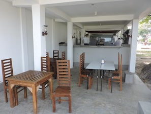 Breakfast, lunch, dinner served; international cuisine, garden views