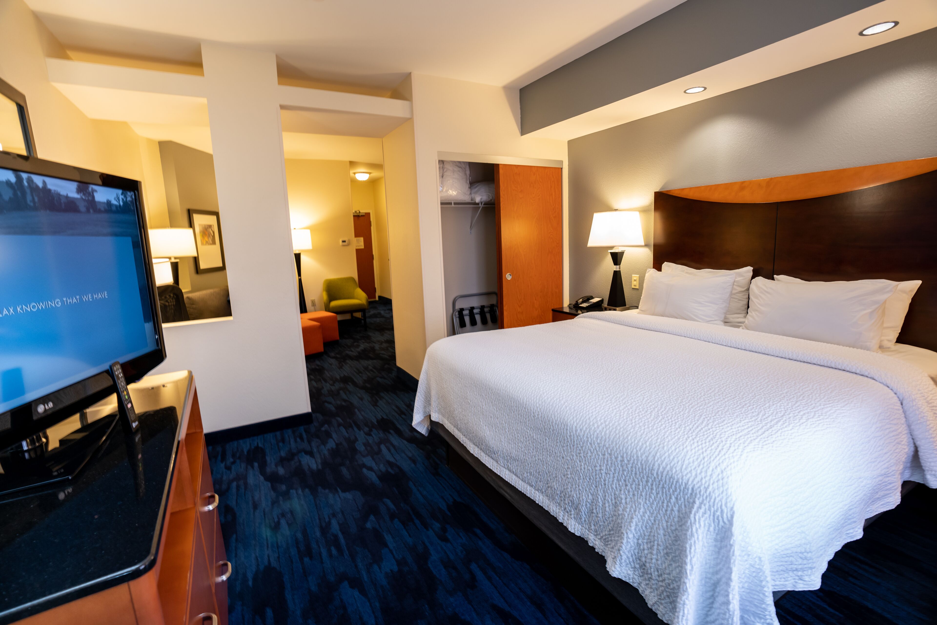 studio, 1 king bed with sofa bed | in-room safe, iron/ironing board, alarm clocks