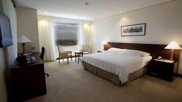 Premium bedding, down duvets, minibar, in-room safe