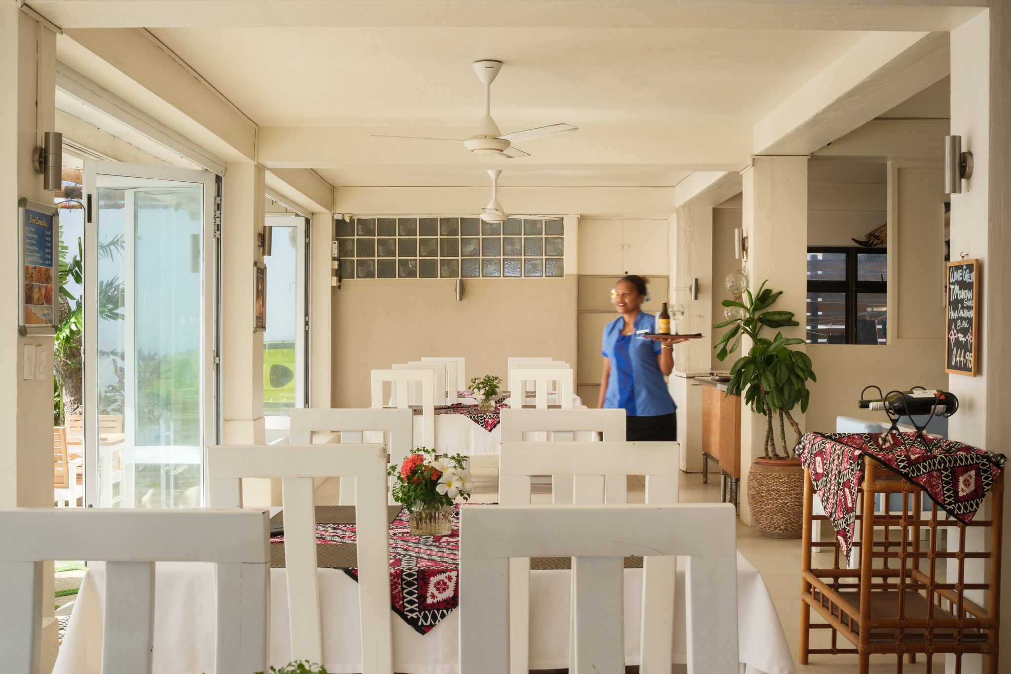 breakfast, lunch, dinner served; international cuisine, beach views