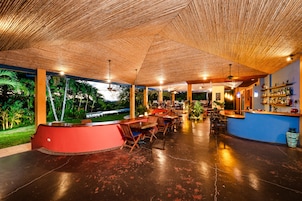 Breakfast, dinner served; international cuisine, pool views