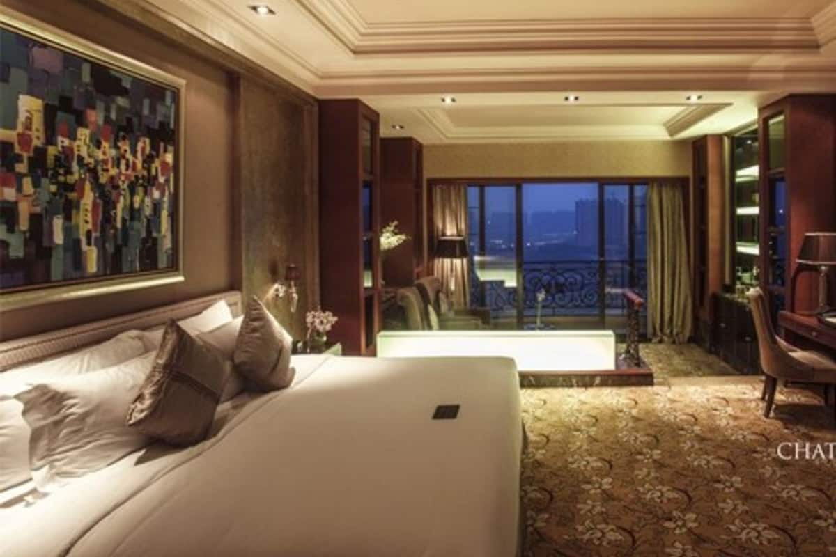 Business-Zimmer, 1 King-Bett, Poolblick