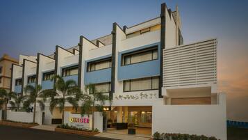 Front of property – evening/night