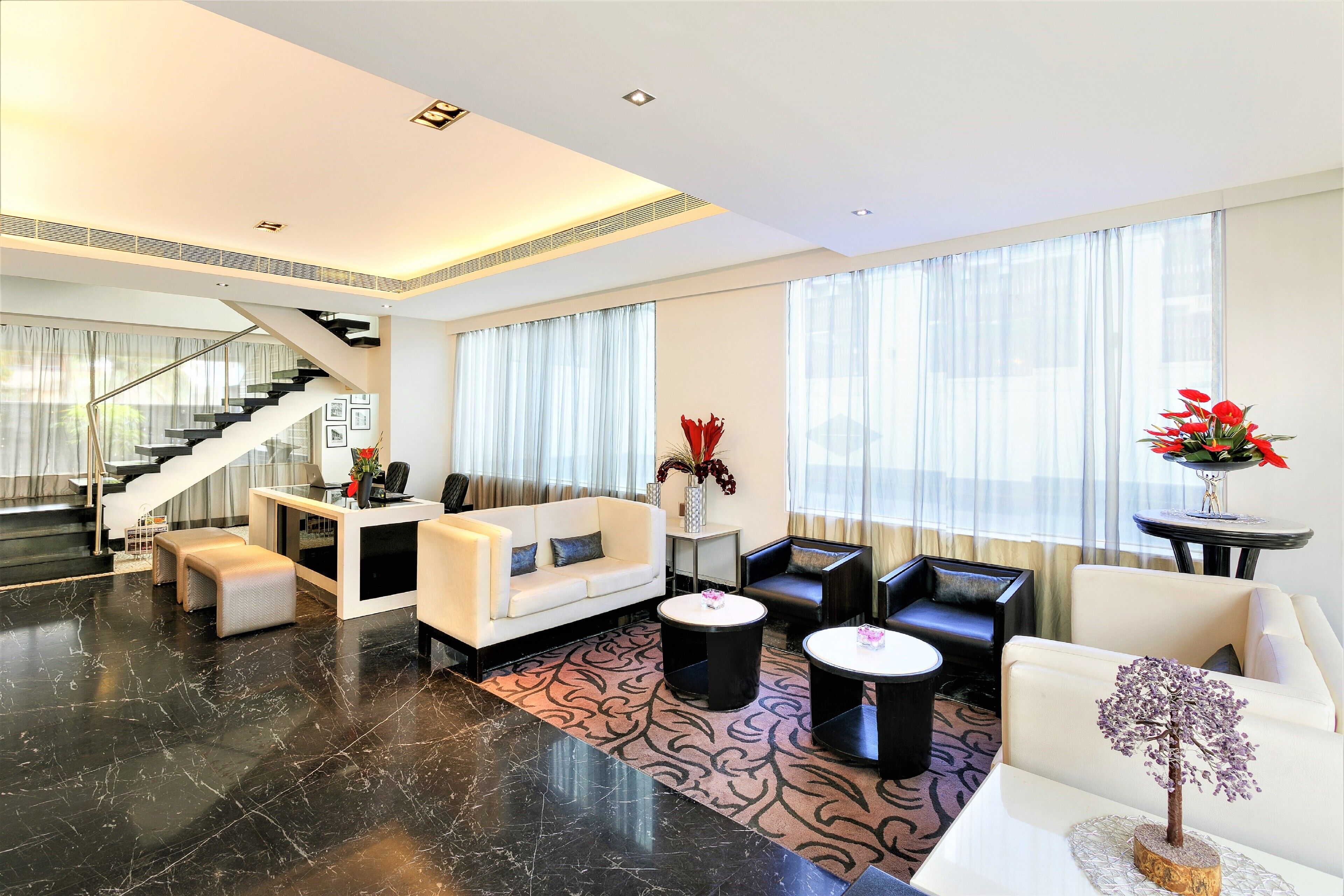 Zona de estar del vestíbulo