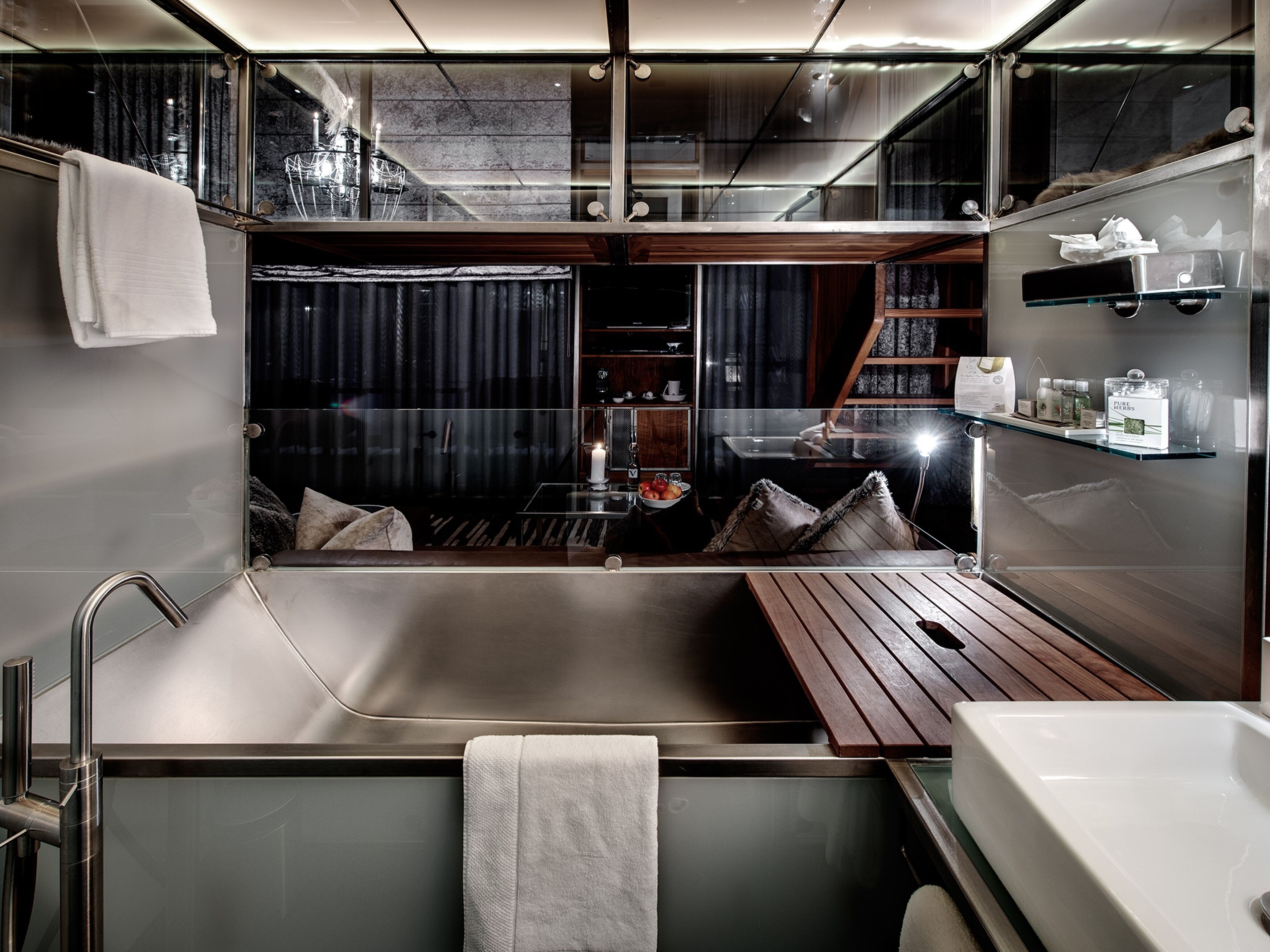 free toiletries, hair dryer, bathrobes, slippers