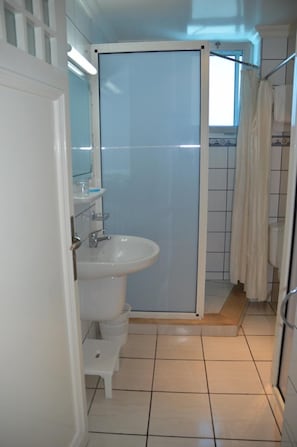 Hair dryer, bidet, towels