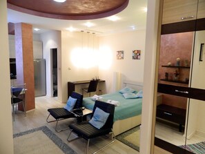 Appartement Standard, cuisine | Vue de la chambre