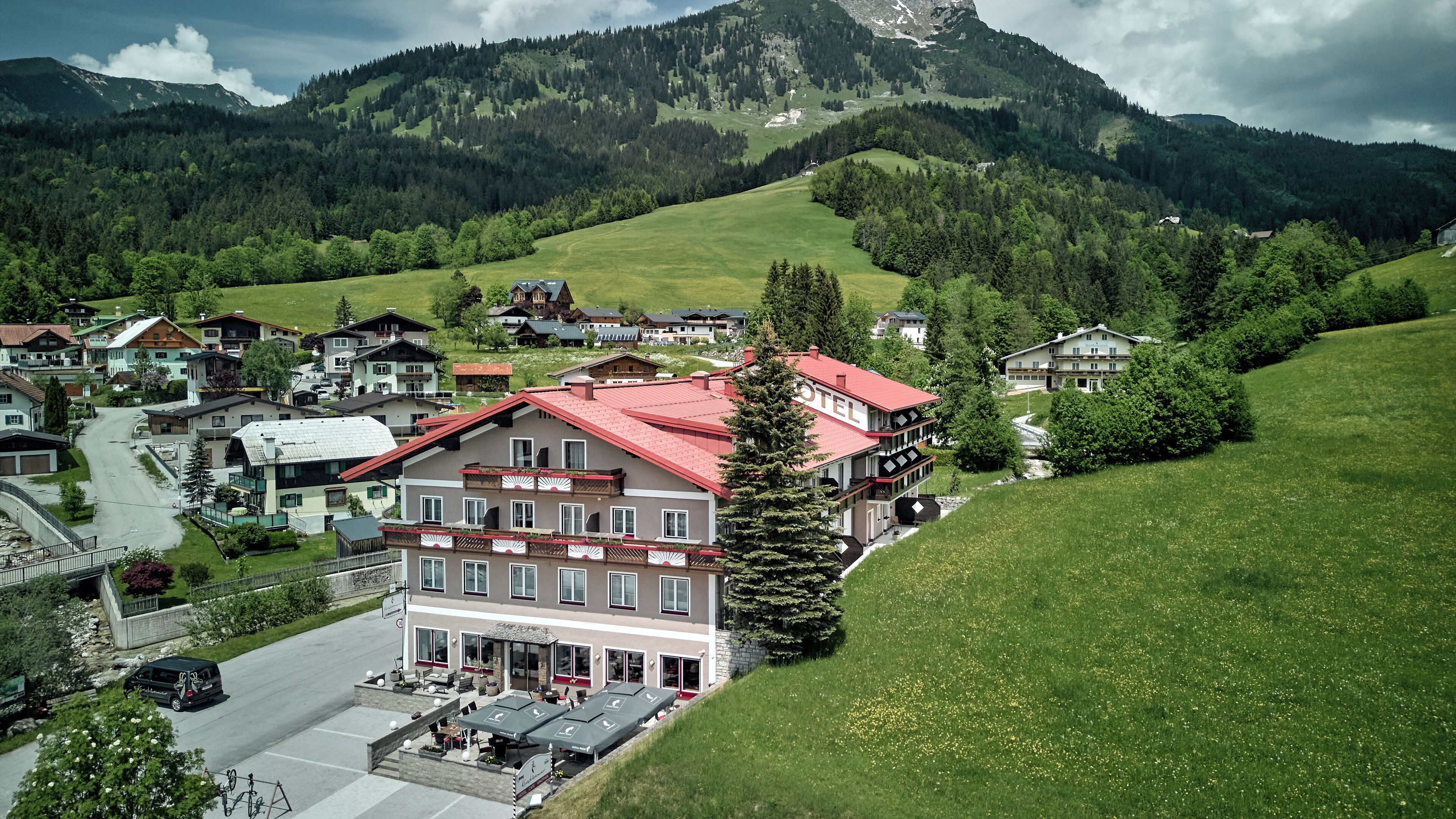 Fassade der Unterkunft