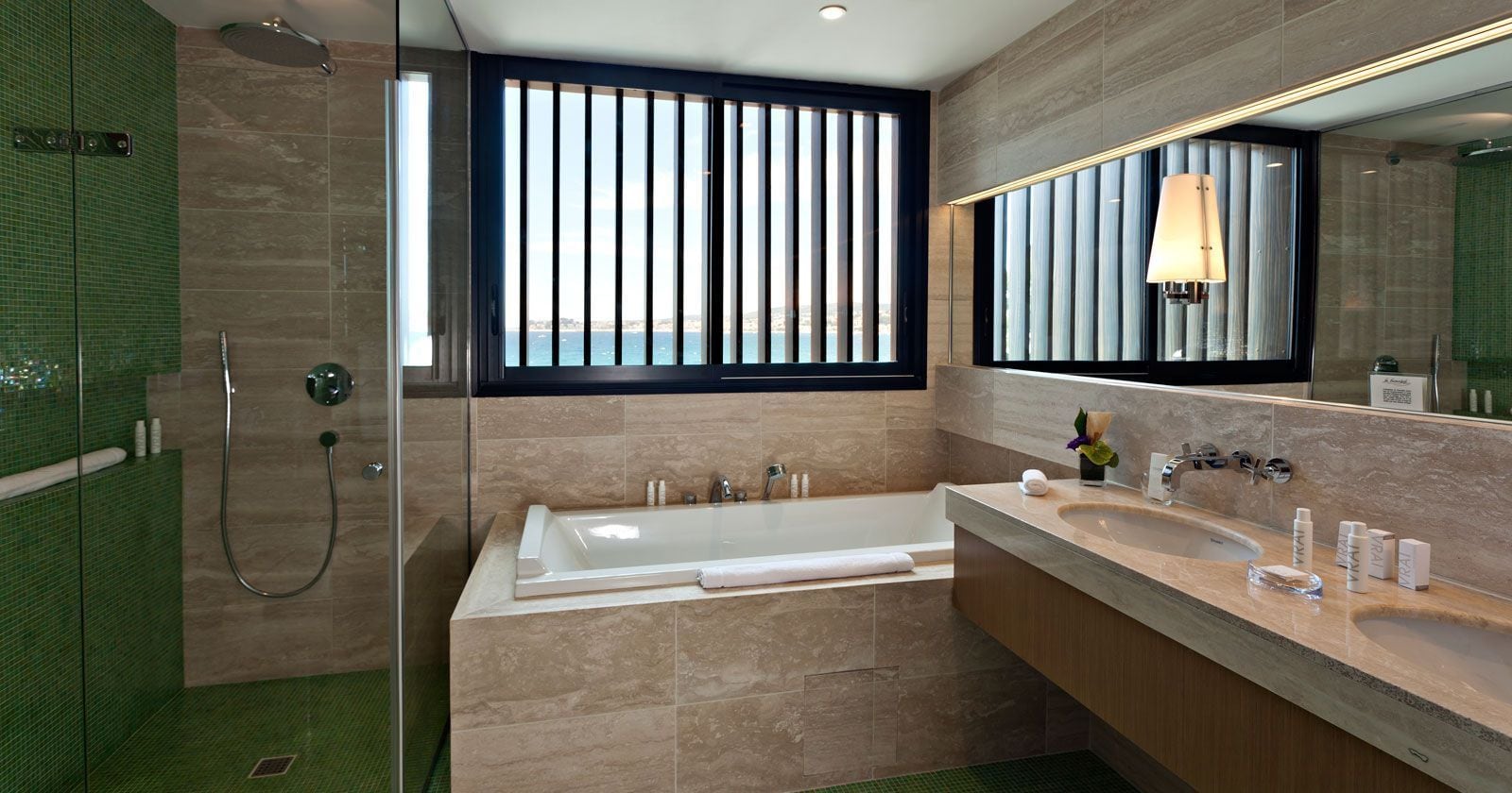 free toiletries, hair dryer, bathrobes, slippers