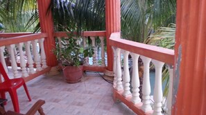 Standard Room, 1 Queen Bed | Terrace/patio - La Delphina B&B Bar and Grill Hotel (La Ceiba)