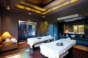 Body treatments, aromatherapy, Thai massages, body scrubs, facials