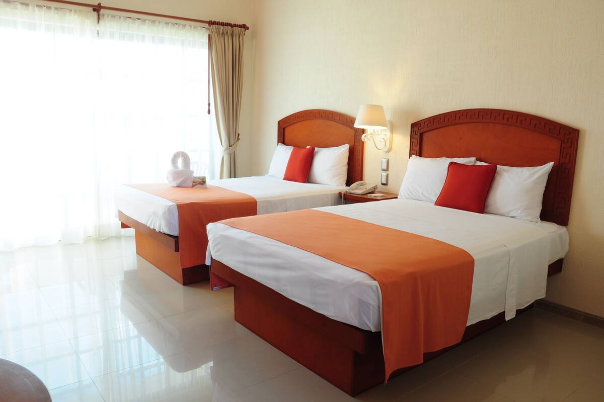 Standard Room, 2 Double Beds | In-room safe, blackout curtains, iron/ironing board (on request)